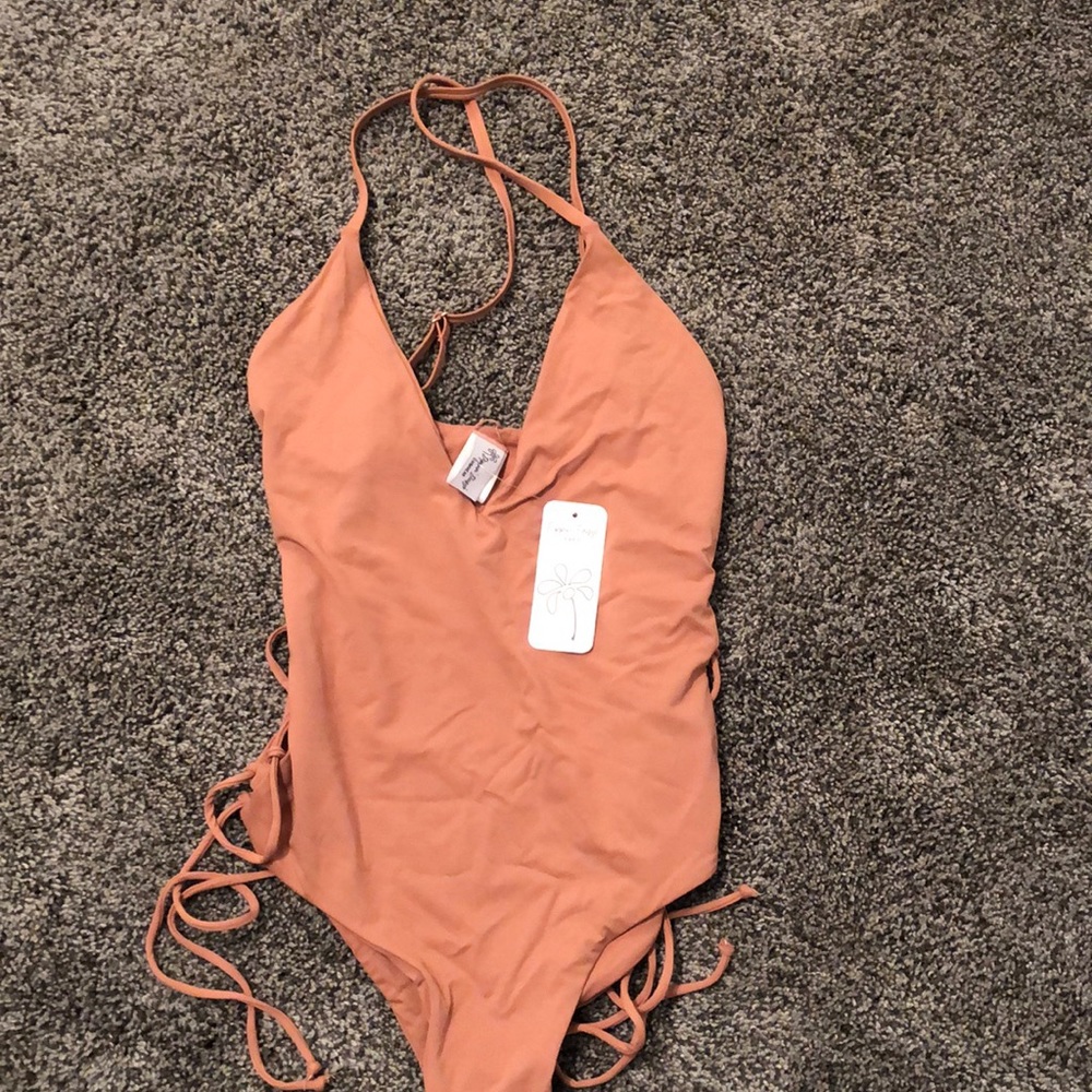 Small lace up one piece